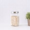 Home Basics 67 oz Square Glass Canister with Brushed Stainless Steel Screwon Lid Clear GJ10823 - alternate 2